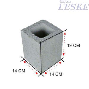 Bloco 14x14 cm