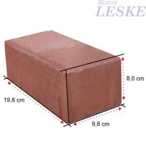 Paver 8 cm Vermelho
